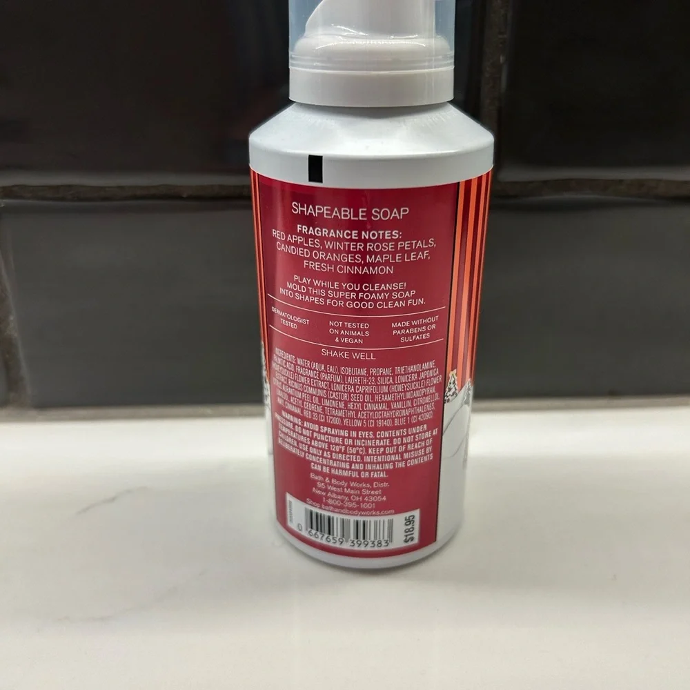 Bath & Body Works Winter Candy Apple Shapeable Soap - Picture 2 of 3